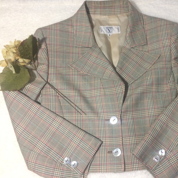 Valentino Jackets & Blazers - Vintage Valentino Cropped Wool Blazer Size Large